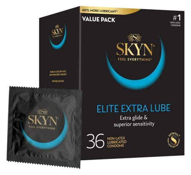 Elite Extra Lubricated Condoms, 36 Count