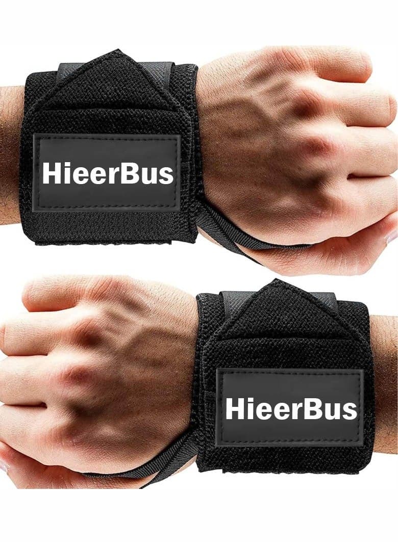 Wrist Wraps for Weightlifting with Thumb Loop - Best Gym Wrist Wraps for Lifting Weights, Curls & Dips - Lifting Wrist Wraps for Bench, Powerlifting & Weight Training - Weightlifter's Wrist Straps Lifting for Men and Women