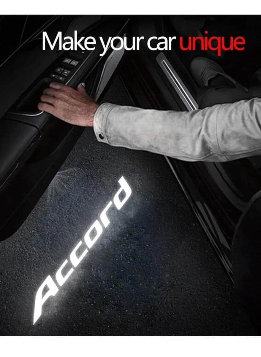 Honda Accord Door Logo Light 9th 10th 2014 2015 2016 2017 2018 2019 2020 2021 Car Door Projector Light Honda Accessories Super Bright Logo 2pc