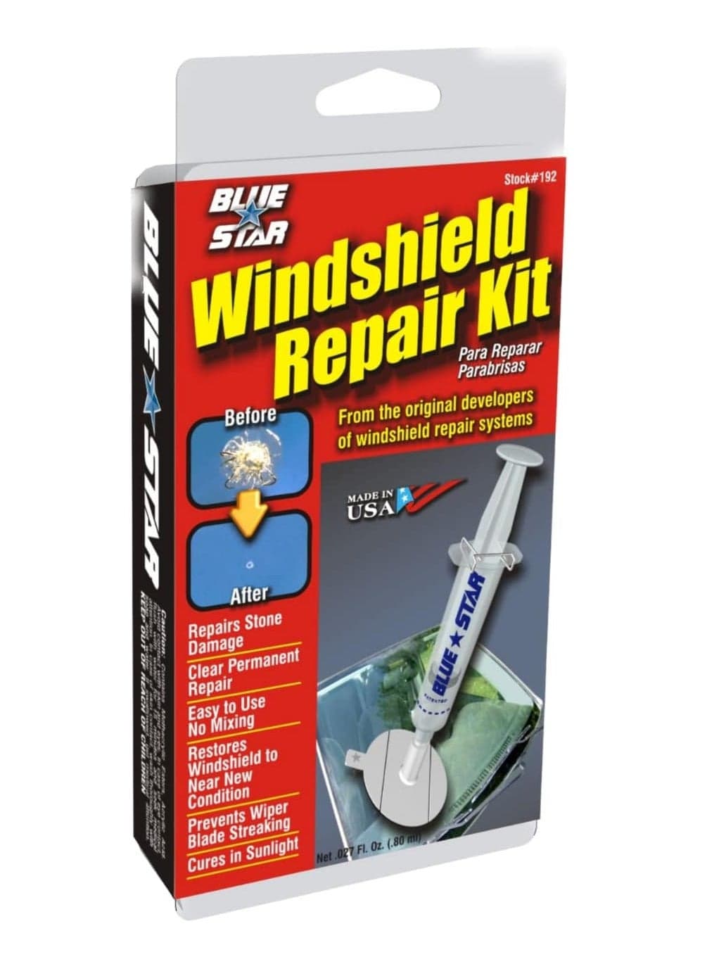 Windshield Repair Kit, 027 fl oz
