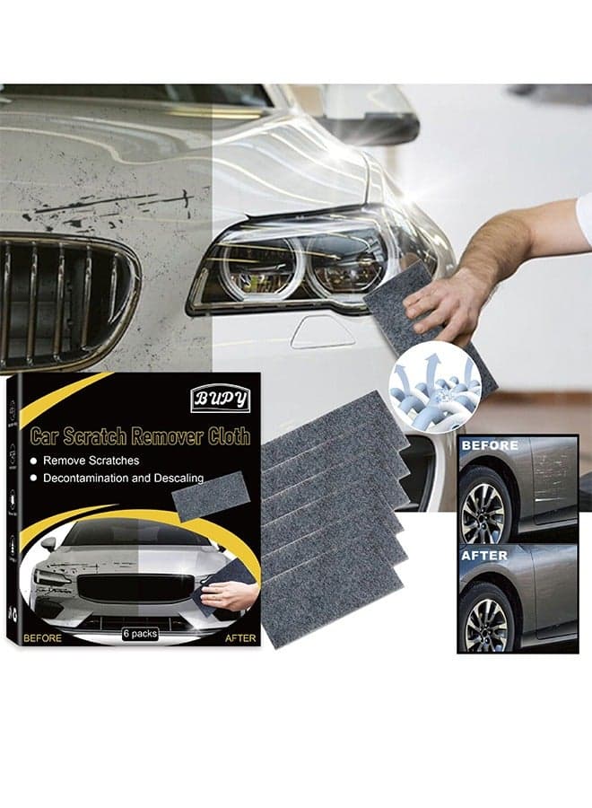 Nano Flash Cloth Car Scratch Removal 6Pcs 2024 Upgraded Car Scratch Repair Cloth Is Suitable For Car Surface Scratches, Namib Is Suitable For Small And Medium Size Scratches On The Car Surface