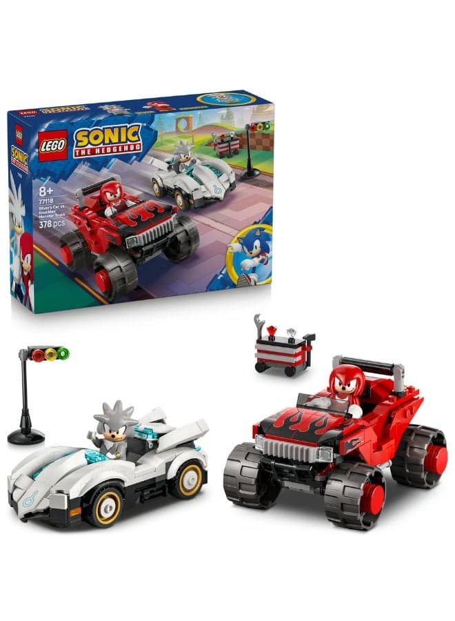 Sonic the Hedgehog Silver’s Car vs. Knuckles’ Monster Truck 77118 (Age 8+, 378 Pieces)