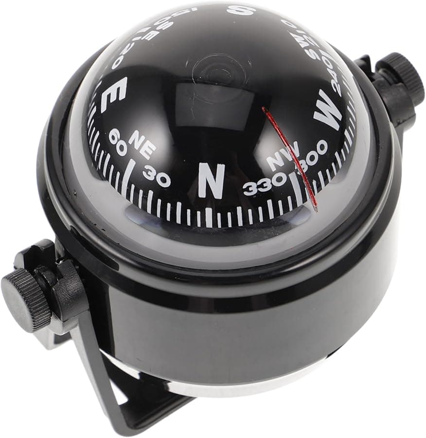 Adjustable Dashboard Ball Compass for Boats and Cars Compact Decorative Navigation Tool