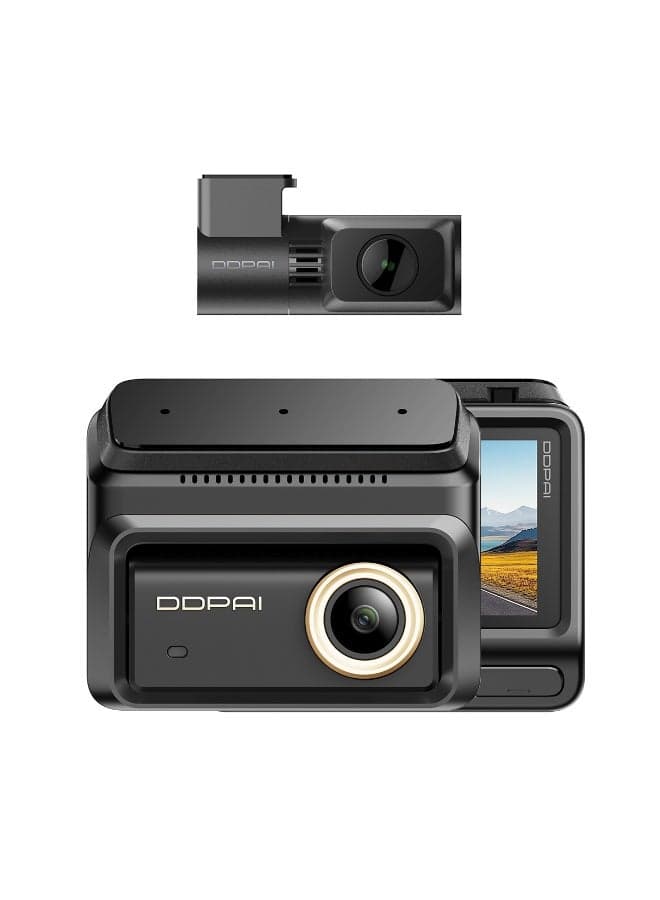 DDPAI Z90 Pro Triple Dash Cam 4K + 4K + 3K | Sony STARVIS 2 IMX678 | Built-in GPS | 5GHz WiFi | IR Cabin Camera | ADAS 2.0 | Supercapacitor | 24/7 Parking Mode | G-Sensor | Loop Recording