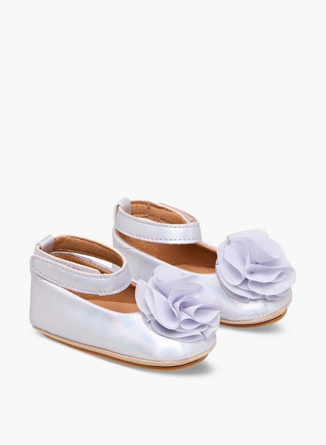 Ballerina Shoes with Floral Accent