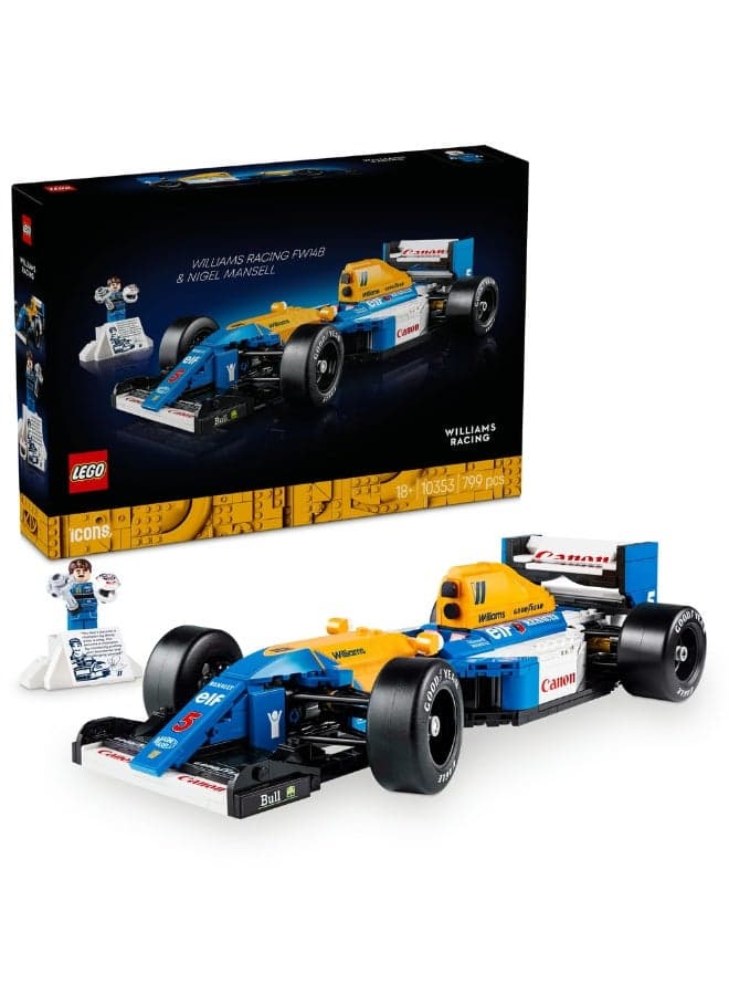Icons Williams Racing FW14B & Nigel Mansell Set 10353 (Age 18+, 799 Pieces)