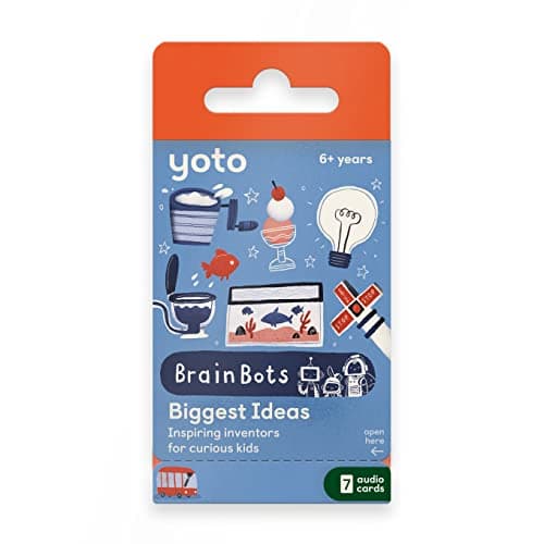 YOTO BrainBots Biggest Ideas 7 Audio Cards for Use with Player Mini Allin1 Audio Device Educational ScreenFree Listening with Fun Stories for Learning Interactive Quizzes Ages 6