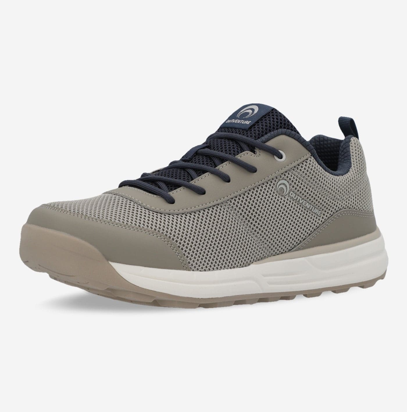 Outventure Men's Sneakers – Beige Lightweight Outdoor Shoes for Men with Breathable Upper, ADD CUSHION Insole and ADD GRIP Sole