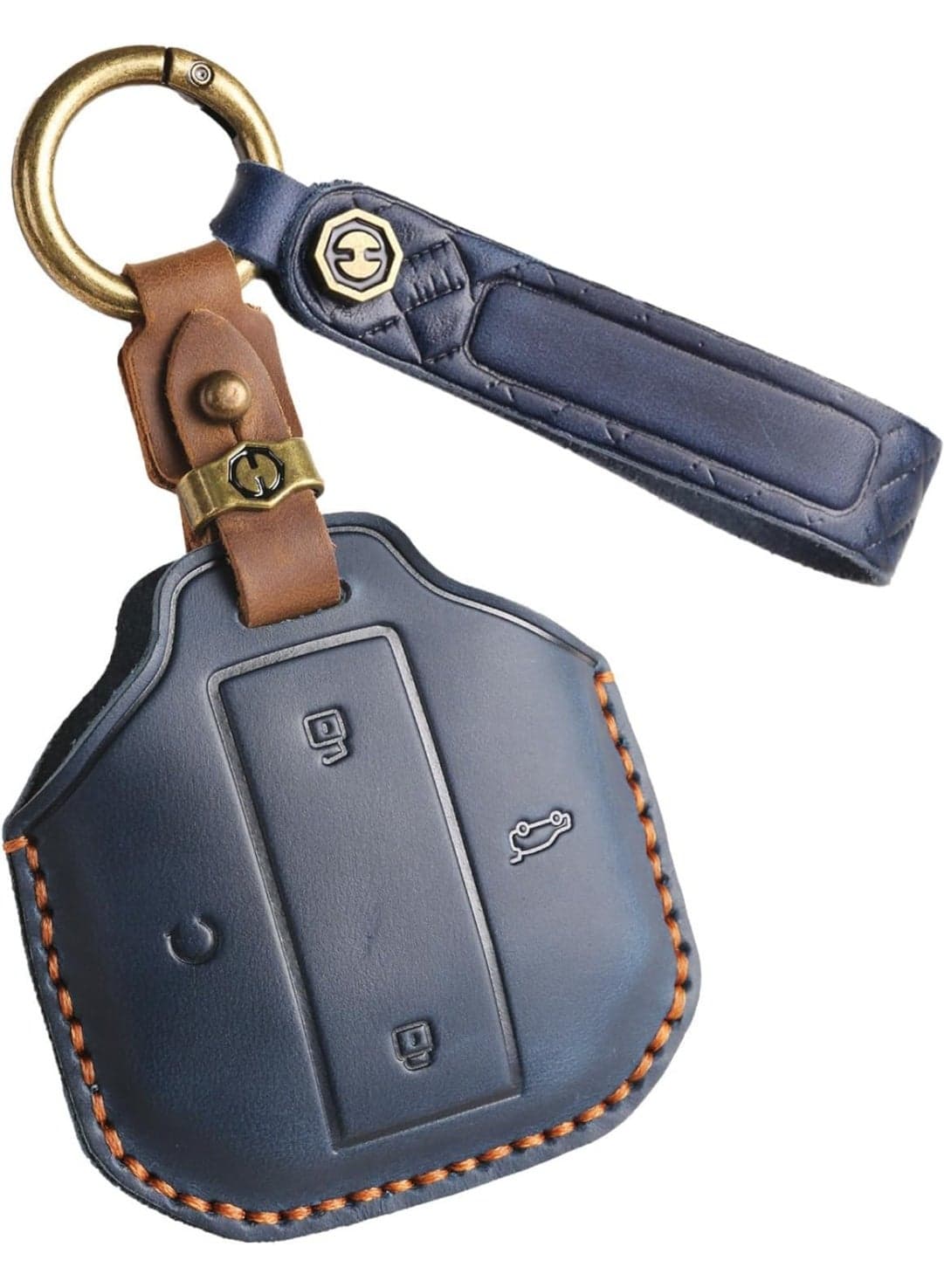 Car Key Case Key Case Compatible with Jetour Freedom T1 T2 Traveler from 2025 Leather Key Case Key Cover Car Remote Control Key Fob 4 Buttons