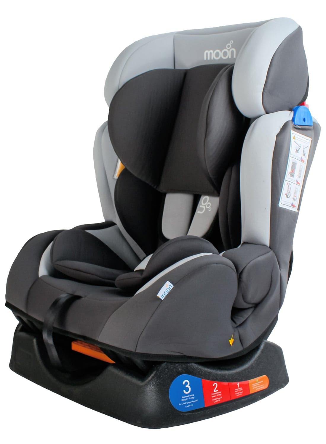 Hefty Baby Car Seat – Group 0/1/2 Convertible Infant And Toddler Seat (0–25kg), Rear And Forward Facing, Cushioned And Adjustable for Travel – Charcoal Grey
