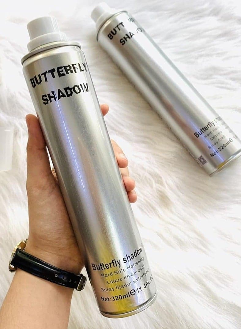 Butterfly Shadow Hair Spray 600ml Extra Strong Hold Styling Spray with 24-Hour Control & Shine