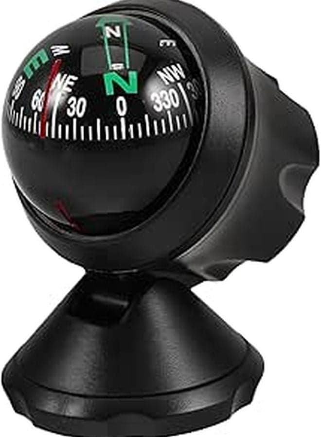 Mini Dashboard Compass Ball with Adhesive Base for Car SUV Truck Outdoor Travel Hiking Camping
