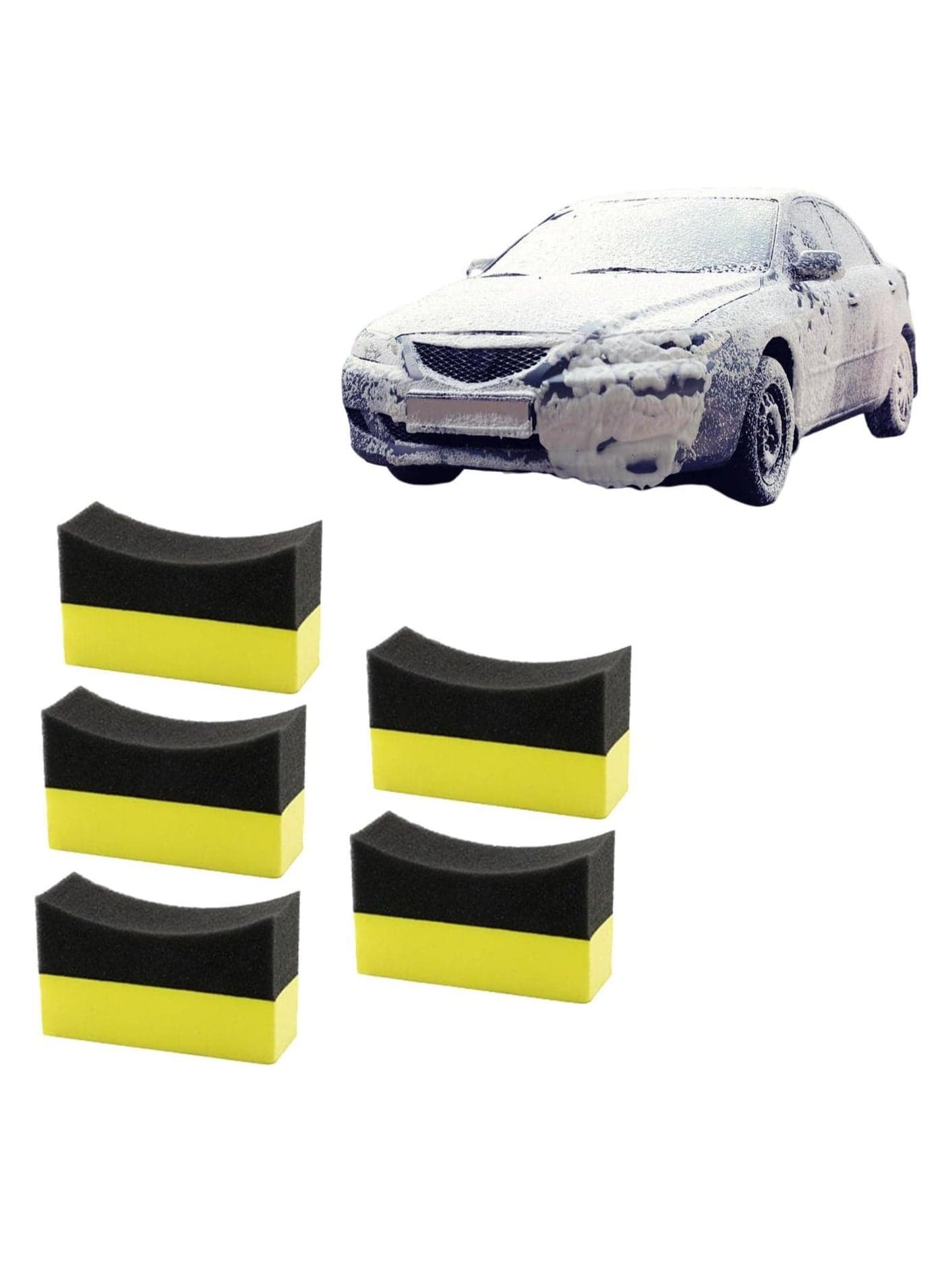 Professional Tire Applicator Pad - Foam Pads for Tire Shine & Wheel Cleaning, Reusable Tire Wax Application