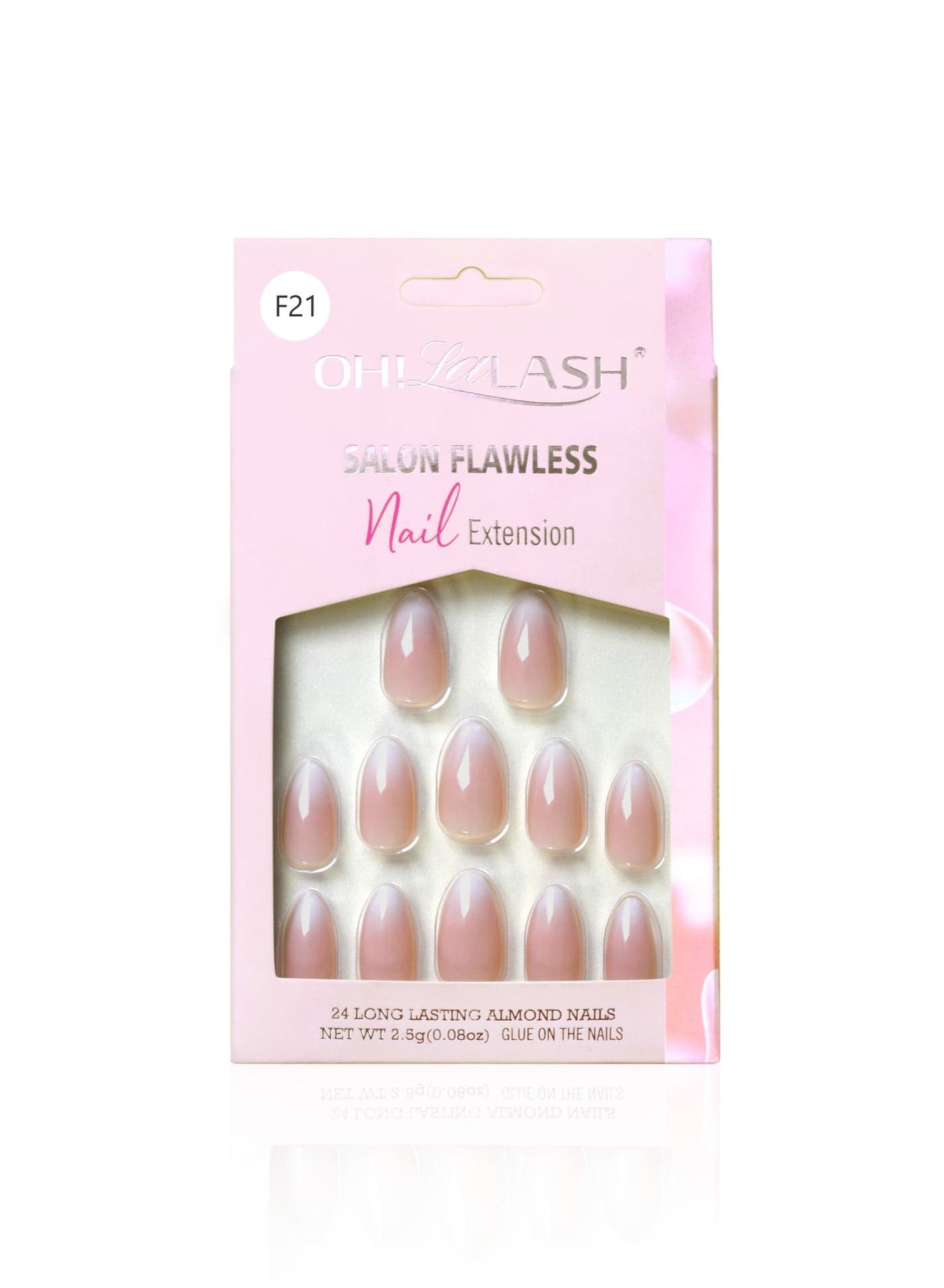 24pcs designed false nail tips press-on pre-glued