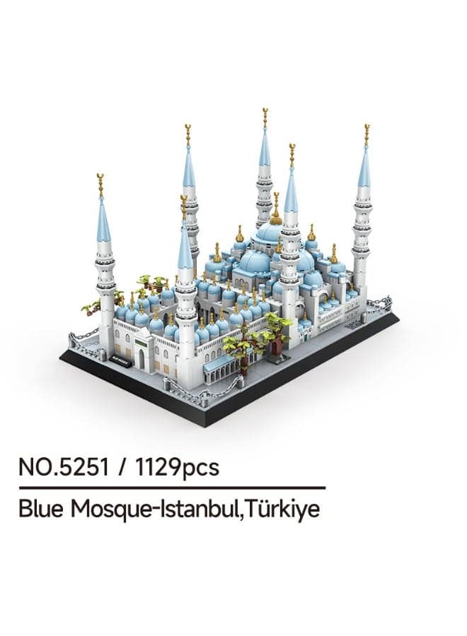 Blue Mosque Istanbul Turkey Building Blocks Set 5251 (Age 6+, 1129 Pieces)