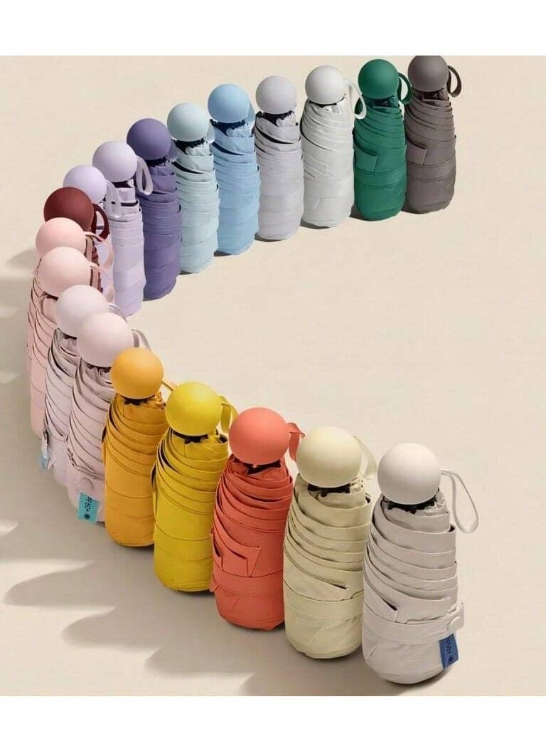 All-Weather Travel Umbrella,Dual Purpose for sunny and rainy days - Lightweight, Portable, Rainproof, Windproof,UV Protection,- Perfect for Travel, Car, Office, Beach, and Outdoor Activities,7 colors