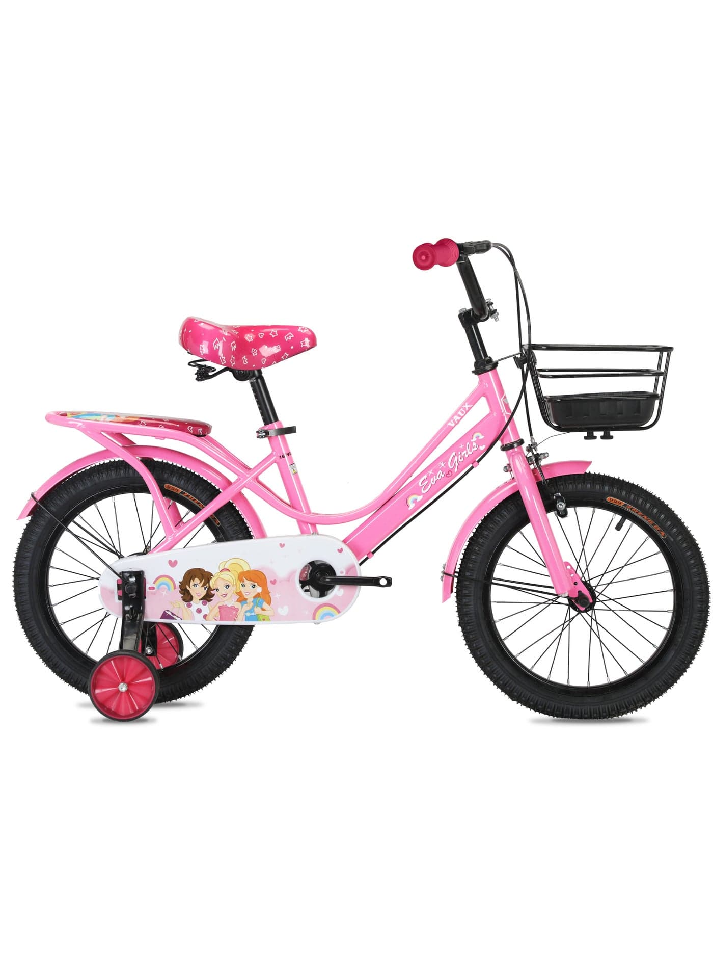 Eva Road Bike || 16 Inch Wheel Size || For Kids || Adjustable Seat || Light Pink