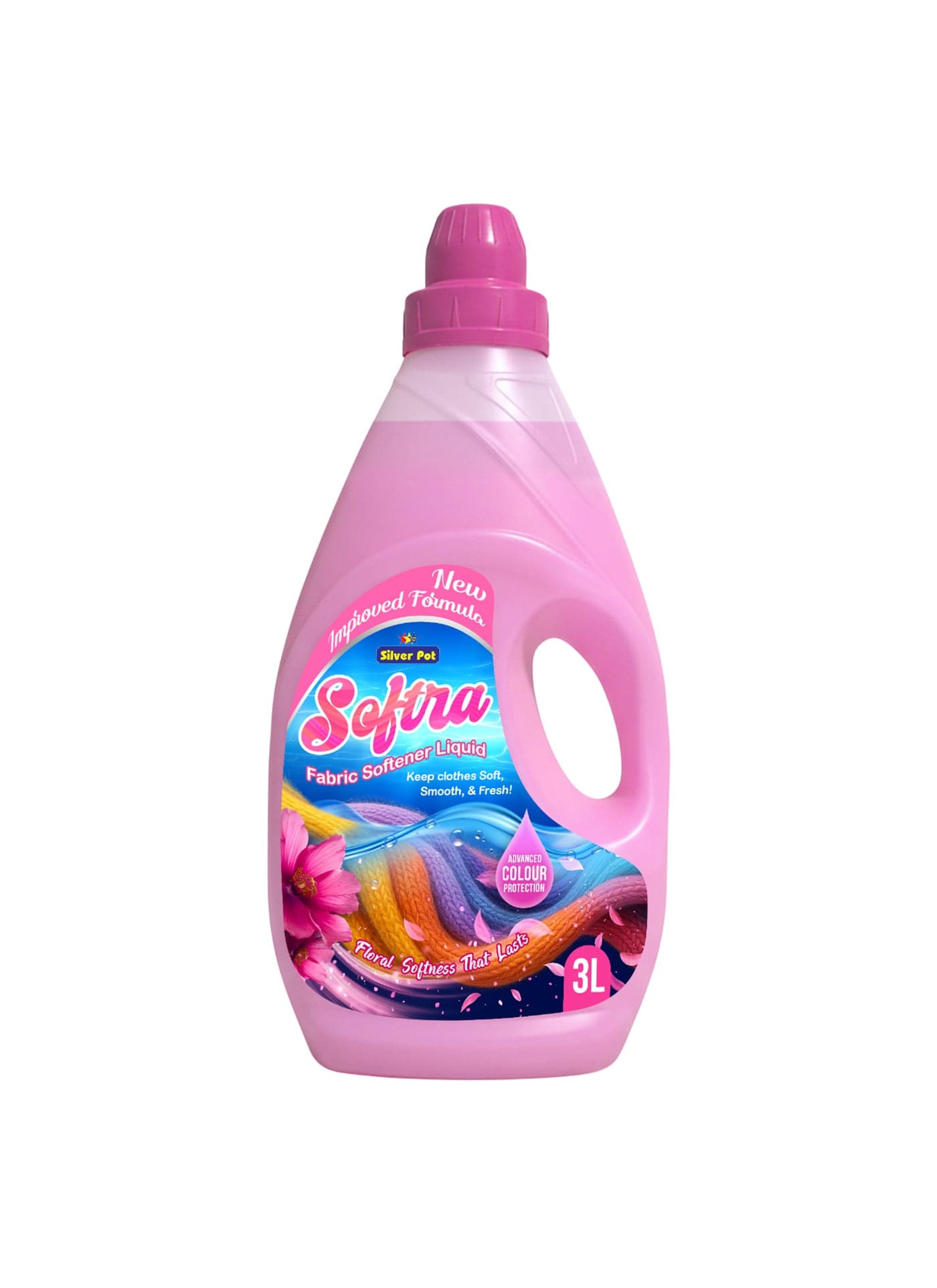 Silverpot Fabric Softener Liquid Pink Floral 3L