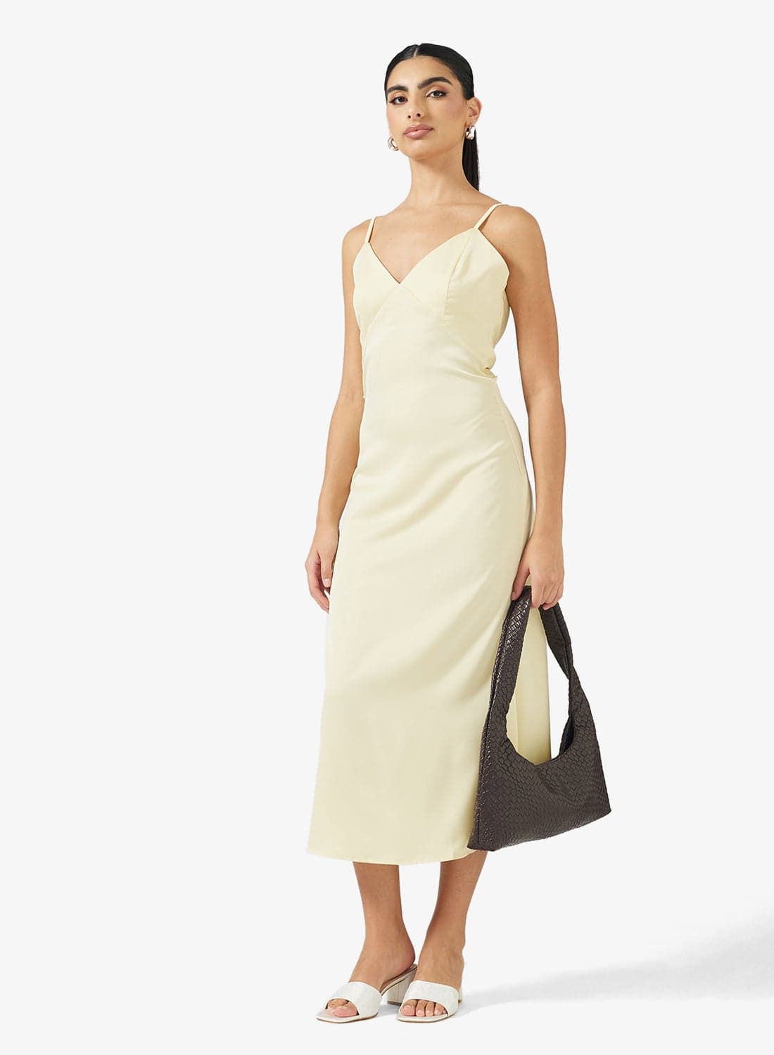 Slip Dress With Back Tie Detail