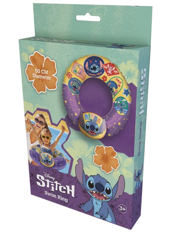 Eolo, DISNEY 3D SWIM RING - STICH - PACKED IN COLOR BOX - Wide, 50 CM