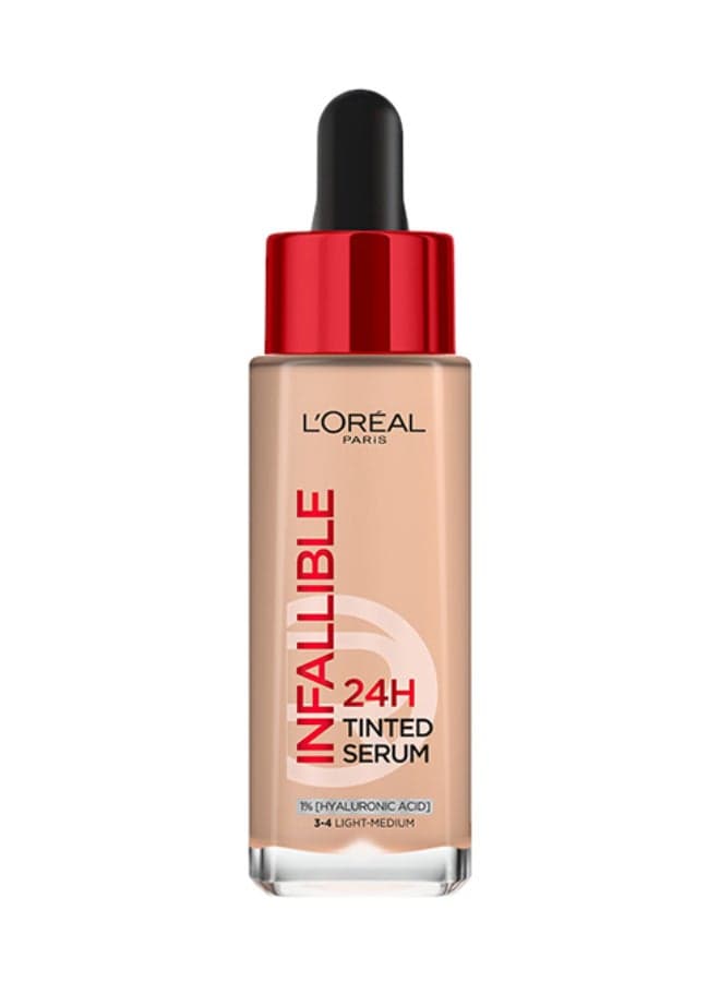 24H Infallible Tinted Serum Shade Light Medium 3-4