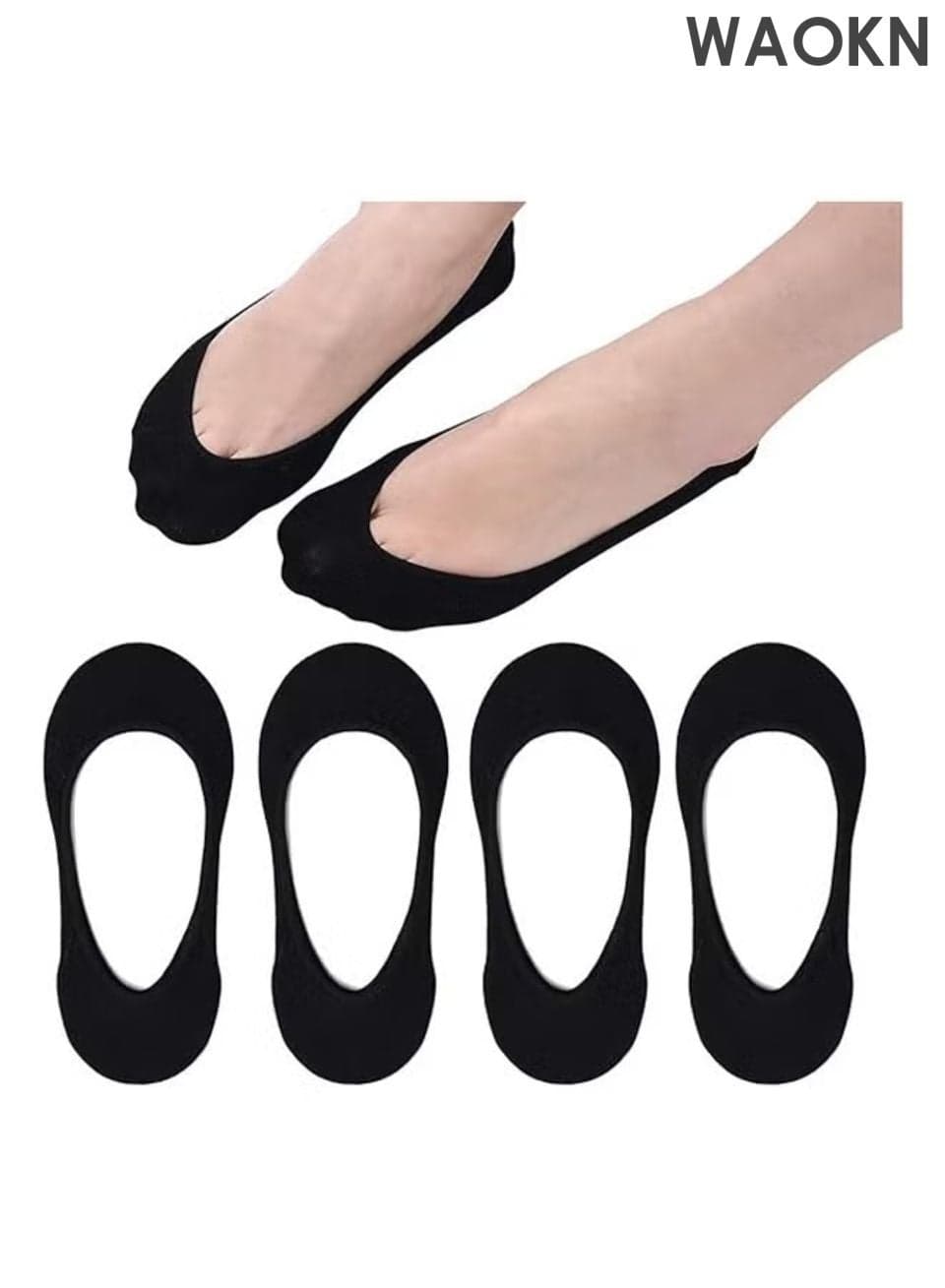Ultra Low Cut No Show Socks ,Women and men Non Slip Cotton Liner Socks ,absorb Sweat without smelly feet,Hidden Invisible for Flats Boat Summer,Equipped with anti slip design,comfortable, 5 Pairs,unisex,black.