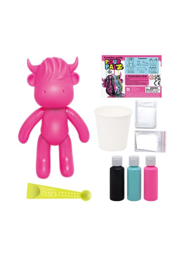 Large Neon Paint Character - Assorted - Moo Beam | Moo Beam 5+ Years Turn up the color with the | Kids Toy for Boys & Girls