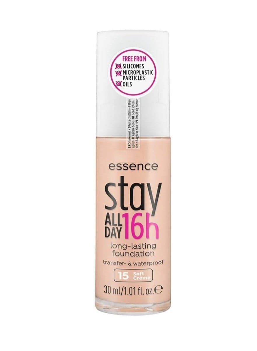 Essence Stay All Day 16H Long-Lasting Foundation 30ml – Shade 15 Soft Crème, Lightweight Full Coverage