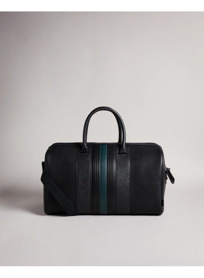 Striped PU Holdall
