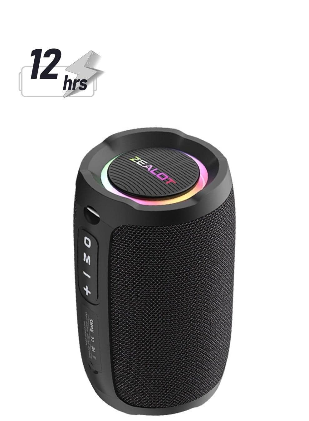 ZEALOT S49 40W Bluetooth Speaker, Loud Stereo Dual Pairing Portable Subwoofer, For Outdoor/ Home/ Party/ Gift, Support AUX/ USB/ TF Card/ Wireless Connect, Waterproof IPX7 3600mAh Battery For Long Playtime