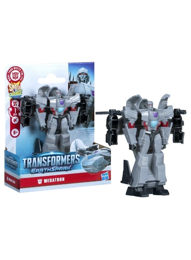 Transformers EarthSpark 1-Step Smash Changers Megatron Action Figure