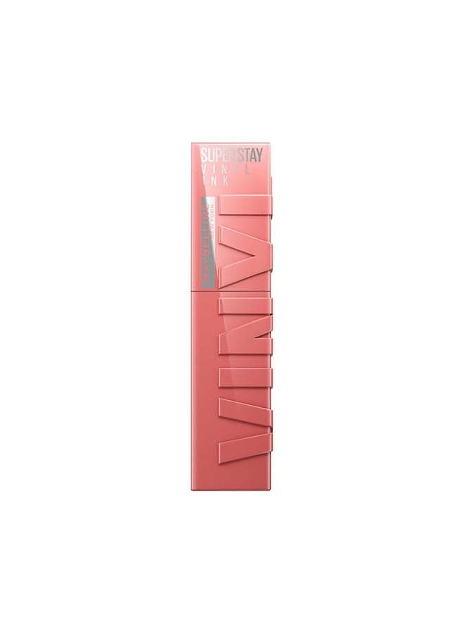 Super Stay Vinyl Ink Nude Shock 100 CHARMED, 16H Longwear Transfer Proof Liquid Lipstick