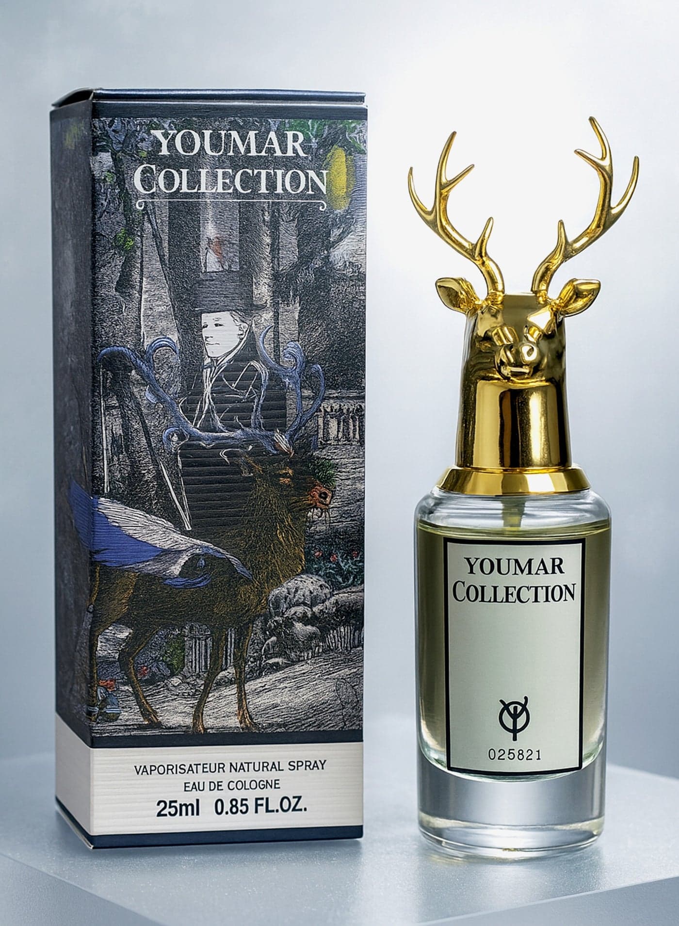 Best Perfume for Men – Youmar Collection No. 5821 25ml | Woody Amber Scent with Vanilla Warmth | Elegant Everyday Perfume for Men