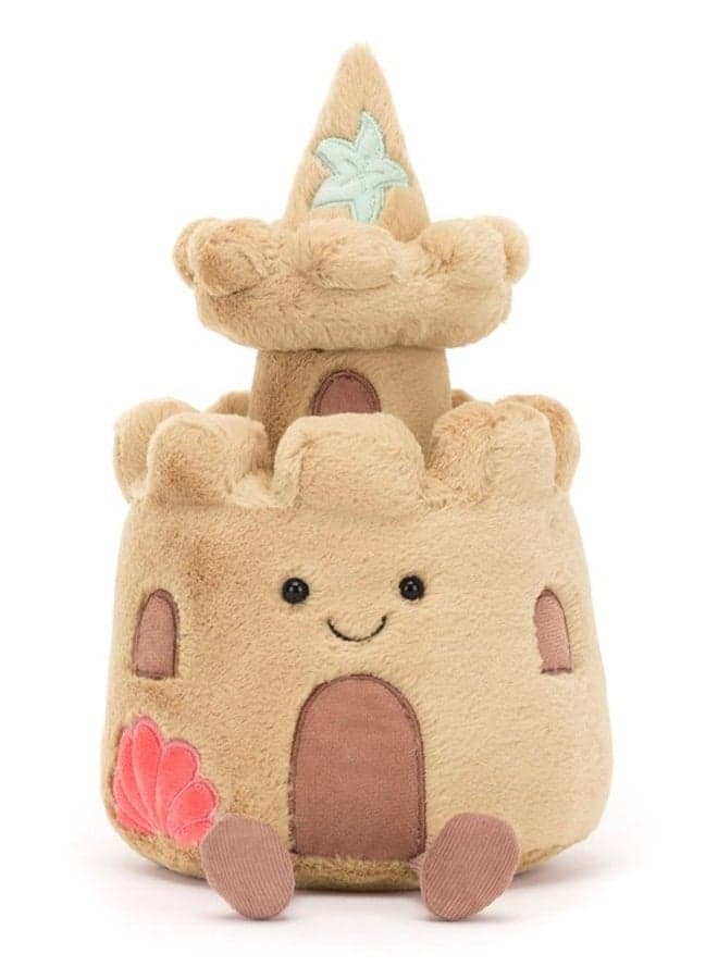 Summer Element Series - Amuseable Sandcastle Plush Toys 25cm, Cute and Fun