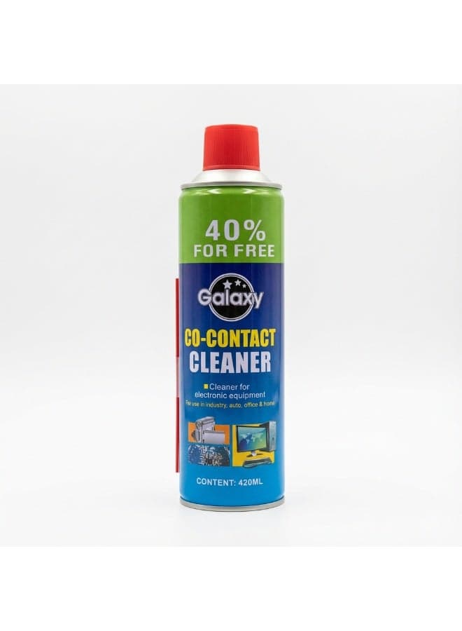 Co-Contact Cleaner Spray 420ml - Electronic Equipment Cleaner for Auto, Office & Home