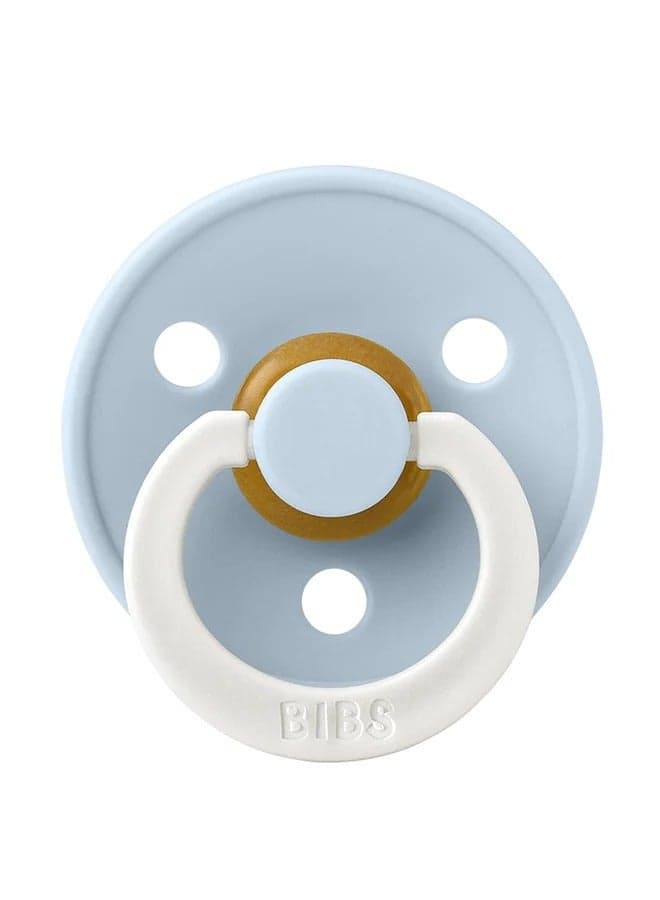 BIBS Pacifier DeLux Colour Glow (Latex), Baby 1-piece - Baby Blue Night