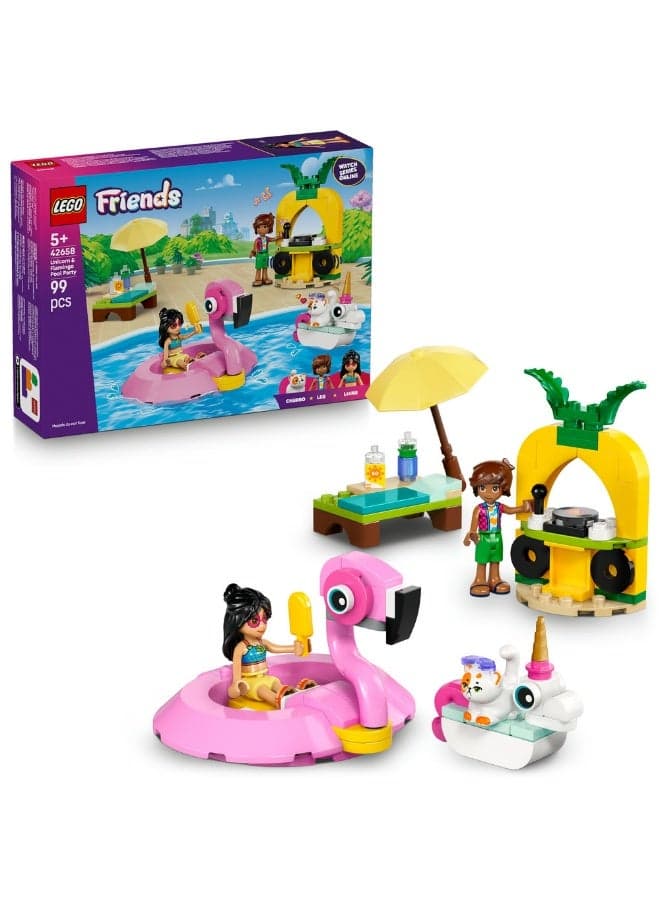 Friends Unicorn & Flamingo Pool Party Toy Set 42658 (Age 5+, 99 Pieces)