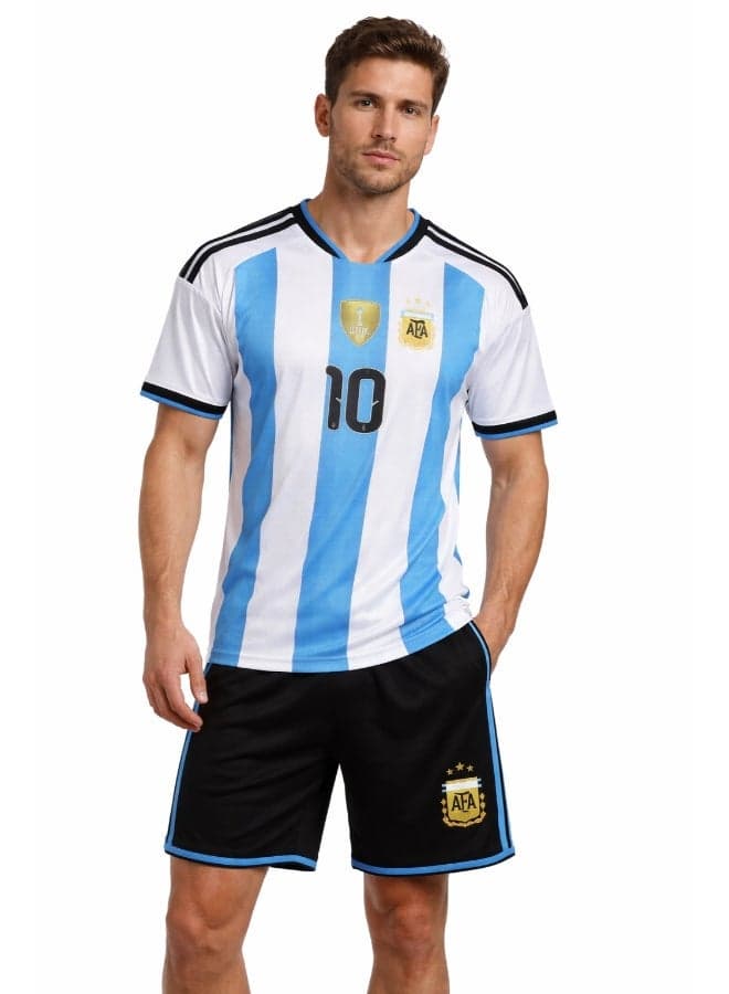 Men’s Football Jersey & Shorts Set No. 10 – Breathable Sportswear