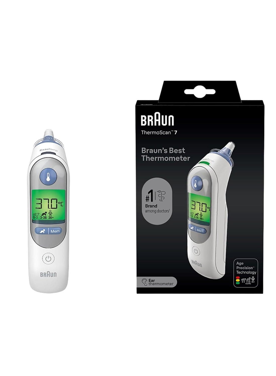 Thermoscan 7 With Age Precision Multi Functional Ear Thermometer- Irt6520