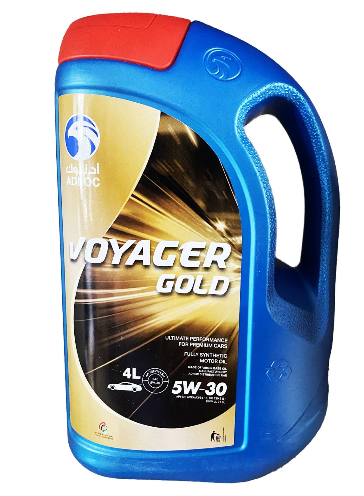 Adnoc Voyager Gold 5W30 Fully Synthetic Engine Oil 4Ltr