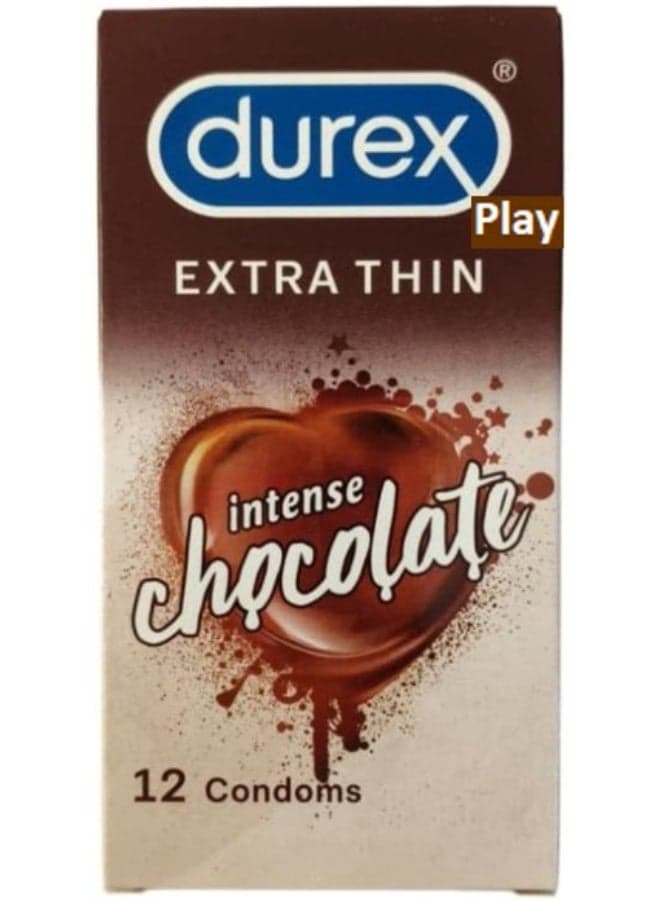 Extra Thin Intense Chocolate Flavoured Condoms - 12 count