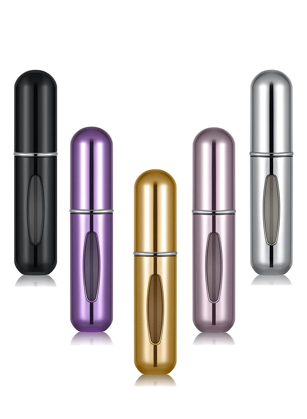 Portable Mini Refillable Perfume Atomizer Size Spray Bottles Accessories 5 PCS of 5ml