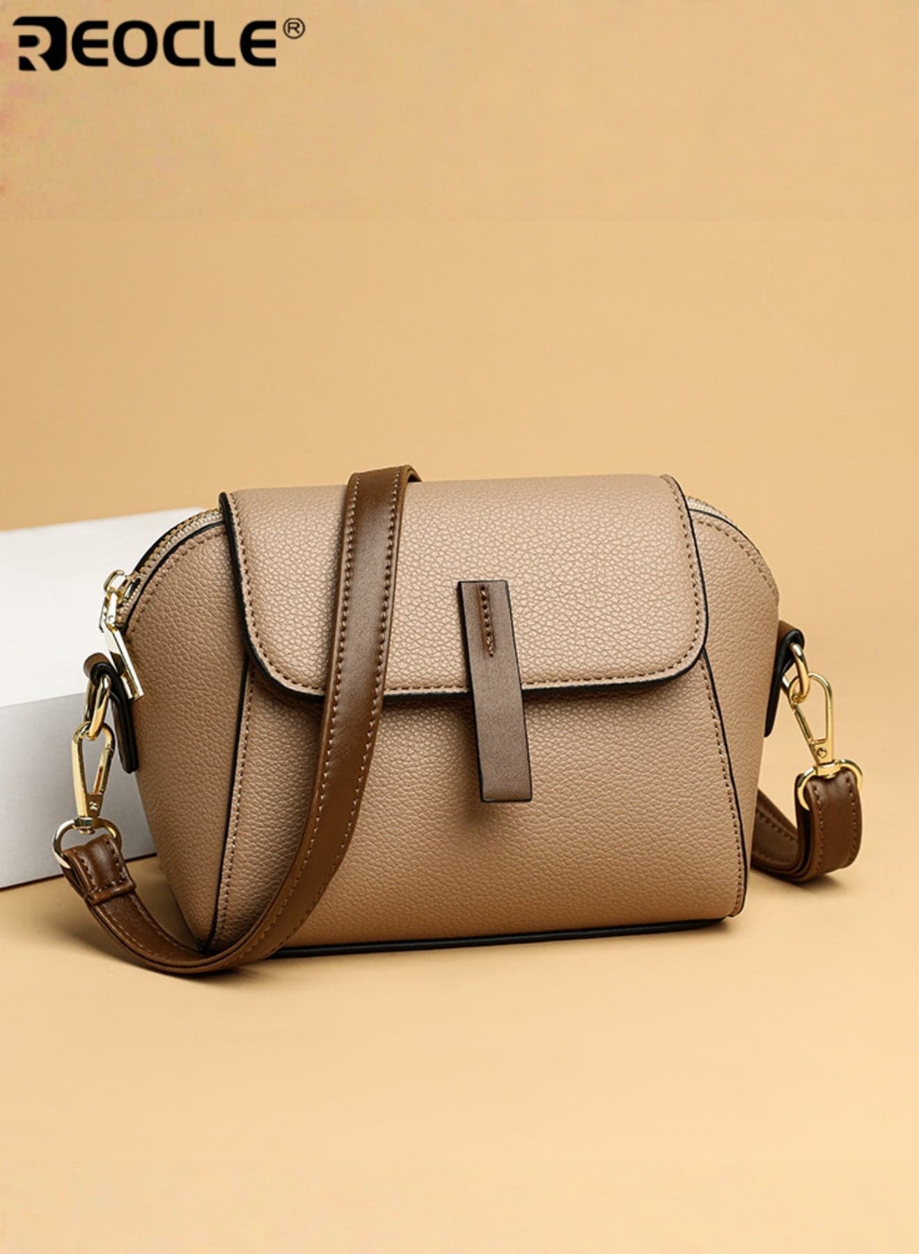 Women's Crossbody Bag Luxury Soft Leather Trendy Handbags Large Capacity Purses with Adjustable Strap