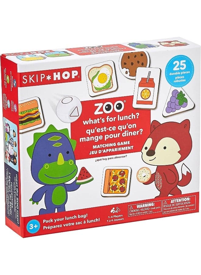 Toddler Memory & Matching Game – Zoo ‘What’s for Lunch?’ Educational Toy for Kids