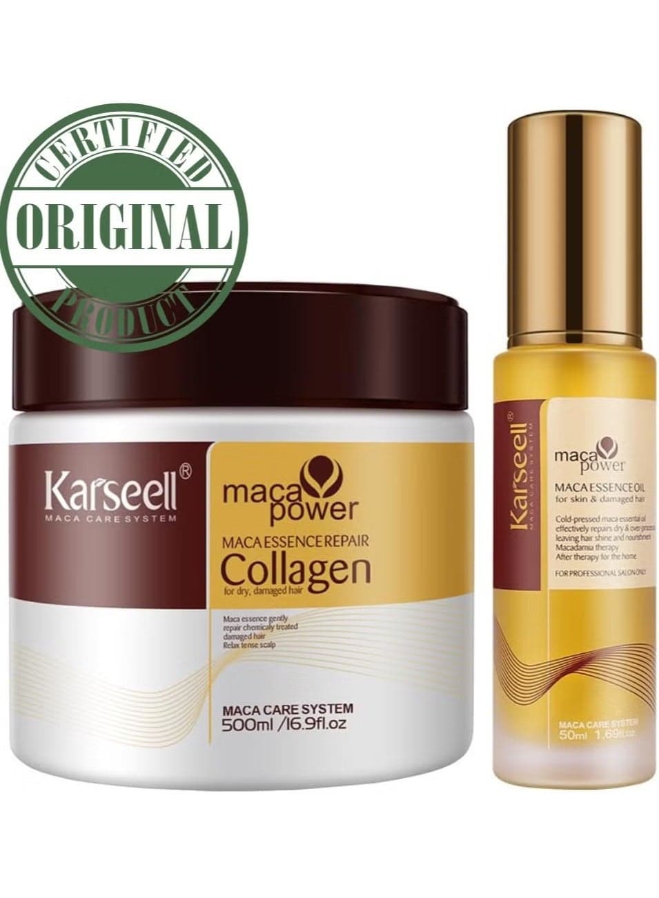 Karseell Collagen Hair Mask + Essence Oil 500ml + 50ml / 18.6fl oz