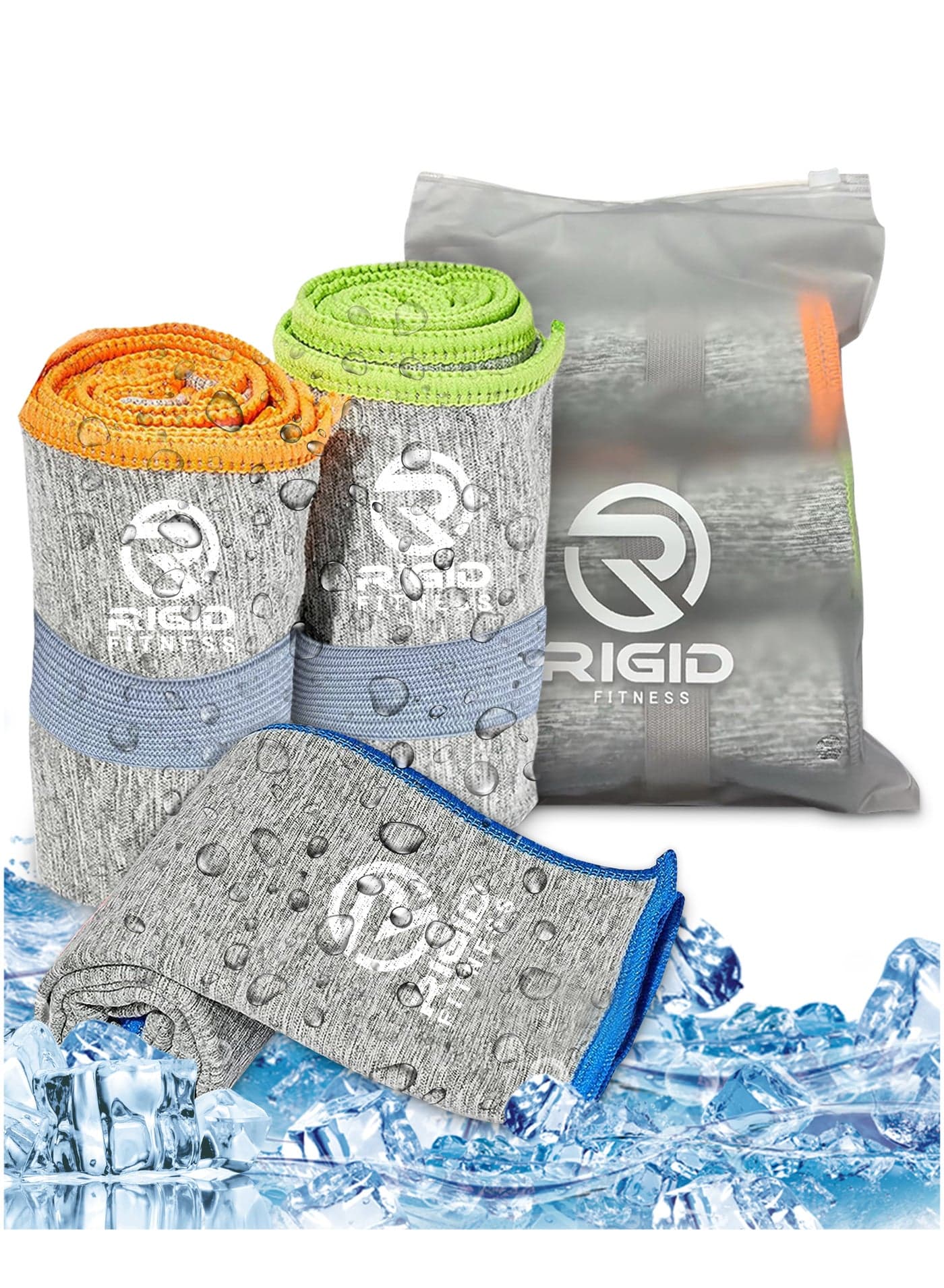 Microfiber Quick Dry Towels - Silver Ion Technology Towel, Super Absorbent Gym Towel - Ideal Sweat Towel for Fitness, Camping, Travel - Suitable for Men & Women - 77x40cm (Set of 3)