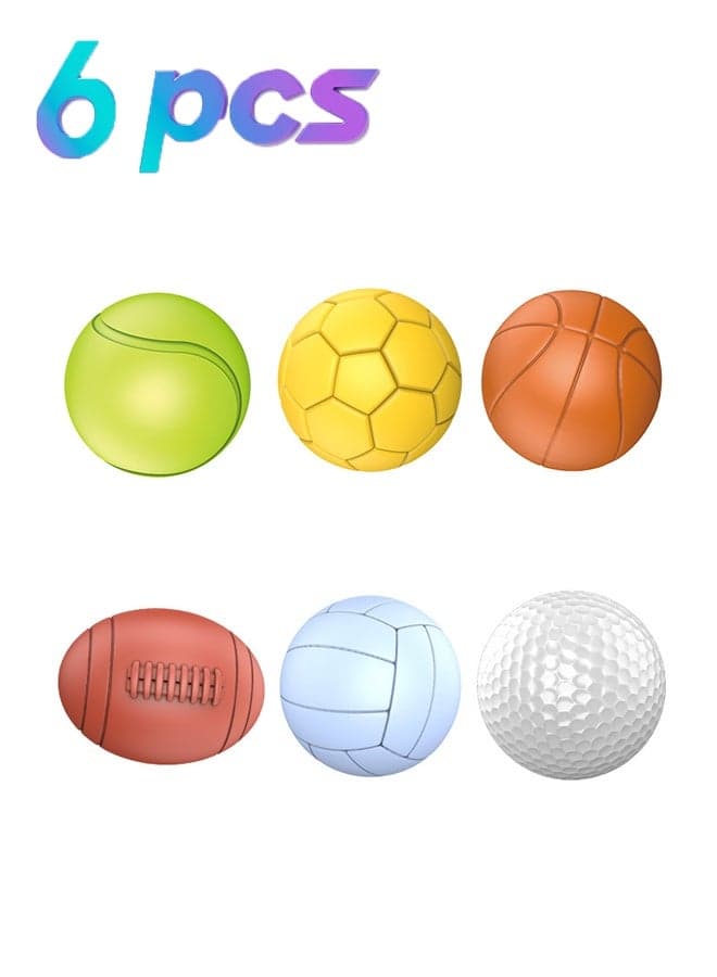 6-Piece Textured Multi Ball Set Montessori Toys for Baby Sensory Balls with Different Textures, Colors & Sounds - Developmental Toys for Toddlers, Baby Balls for Grasping, Teething & Motor Skills -Soft & Safe for Infants