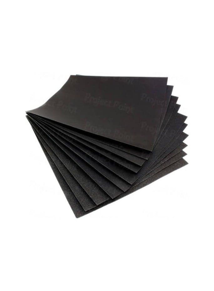 Essentials Sanding Paper Waterproof Silicone Carbide Performance Painting Wood Working Car Automotive Metal Fabrication 10 Pcs Packet (GRIT #320)