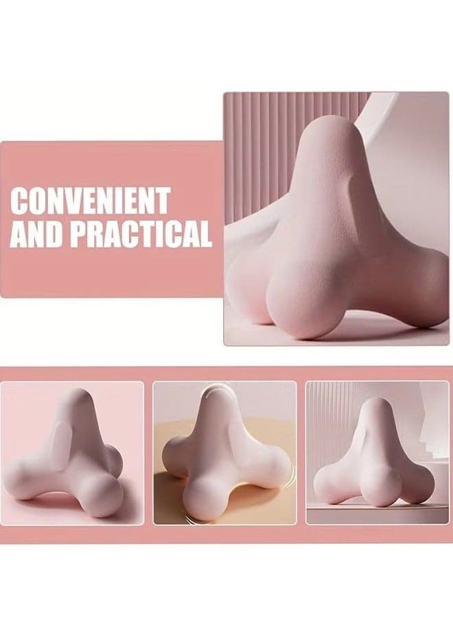 1pc Massage Fitness Massage Yoga Hand Massager Muscle Massaging Massagers for Neck and Back for Massaging Back Massager TPE Tool Pink Foot