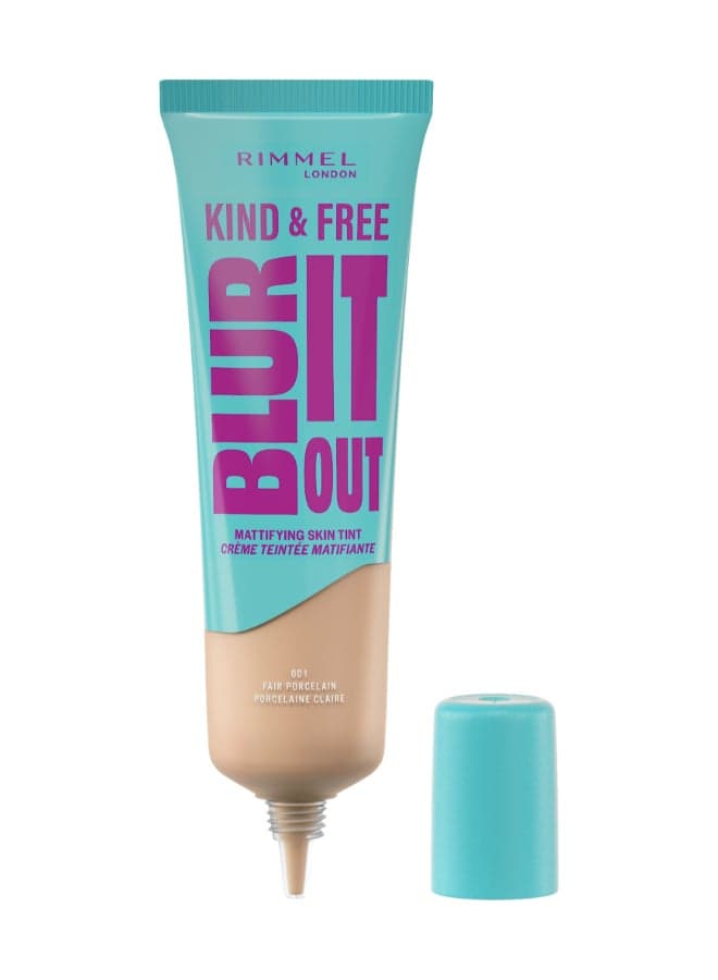 Kind And Free Blur It Out Mattifying Skin Tint - 001 - Fair Porcelain, 30Ml